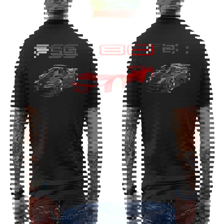 F80 イタリア ハイパー カー スー メンズTシャツ バックプリント