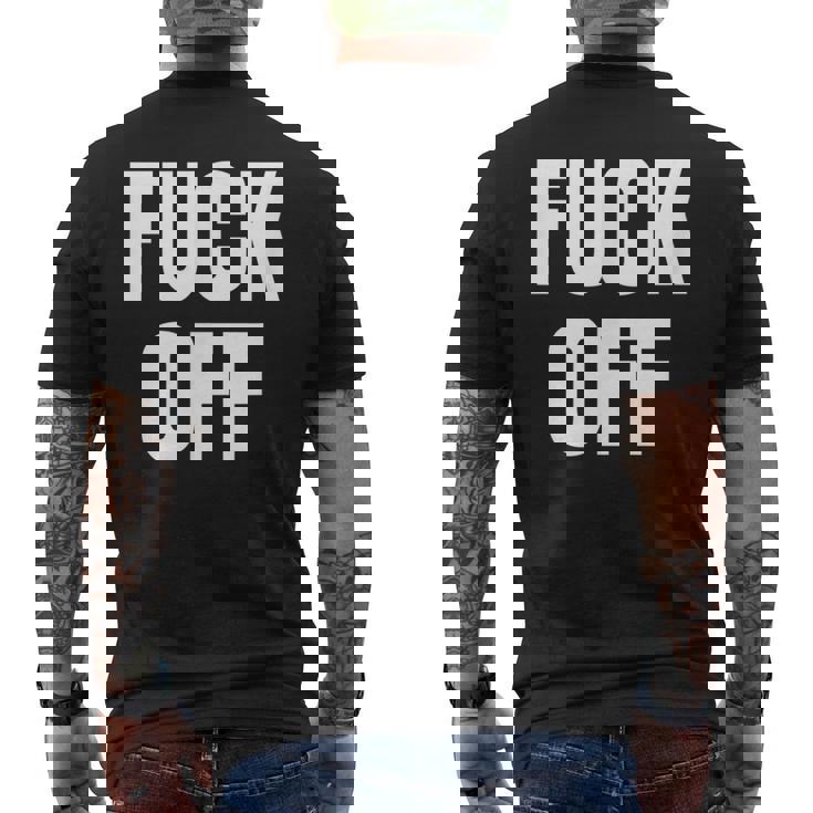 Fack Off – デザイン – Fuck Off メンズTシャツ バックプリント