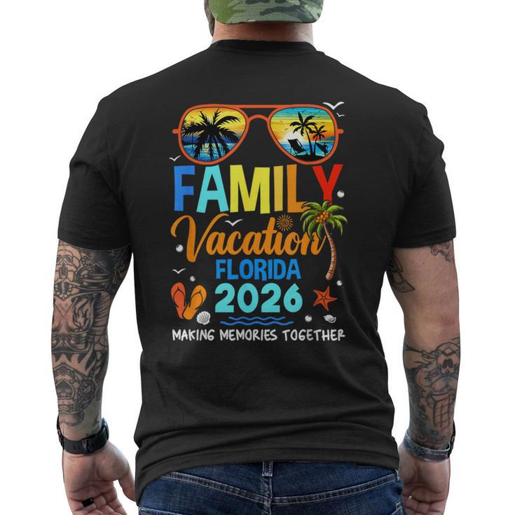 Family Vacation Florida 2026 Family Vacation Together Men's T-shirt Back Print