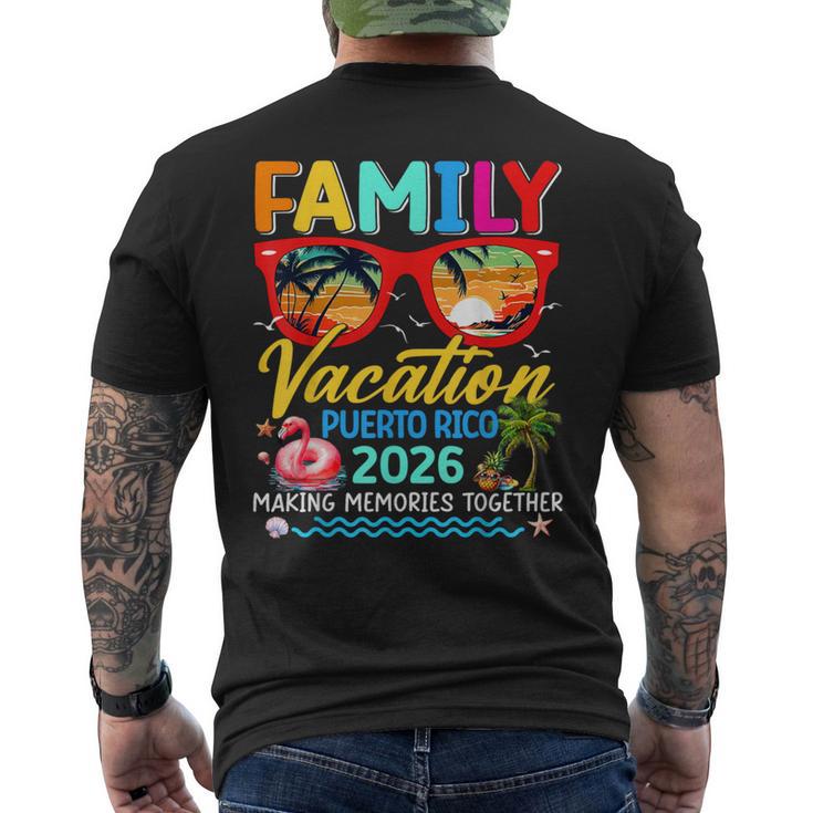 Family Vacation Puerto Rico 2026 Summer Matching Group Trip Men's T-shirt Back Print