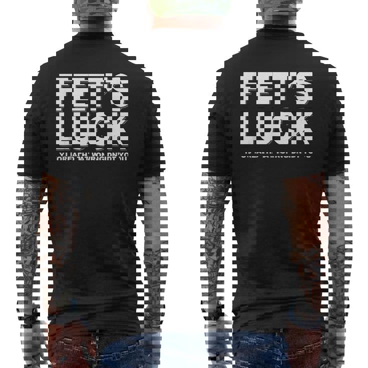 Fet's Luck ays メンズTシャツ バックプリント