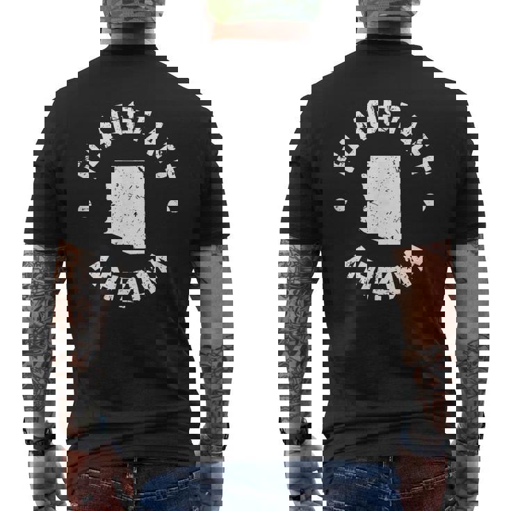 Flagstaff アリゾナギフト Az City メンズTシャツ バックプリント