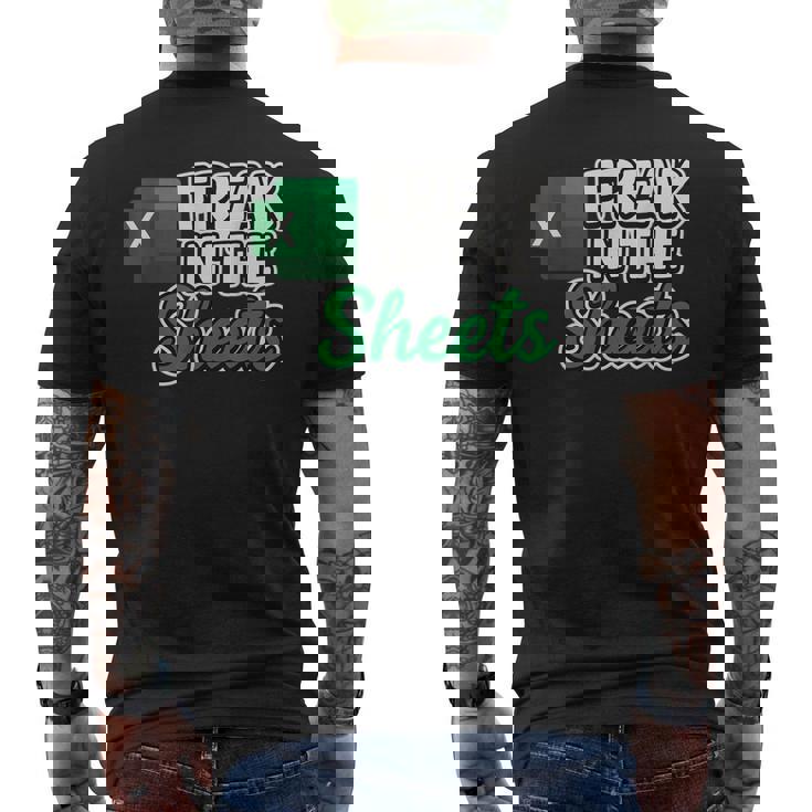 Freak In Theheets Accountant preadsheet Excel メンズTシャツ バックプリント