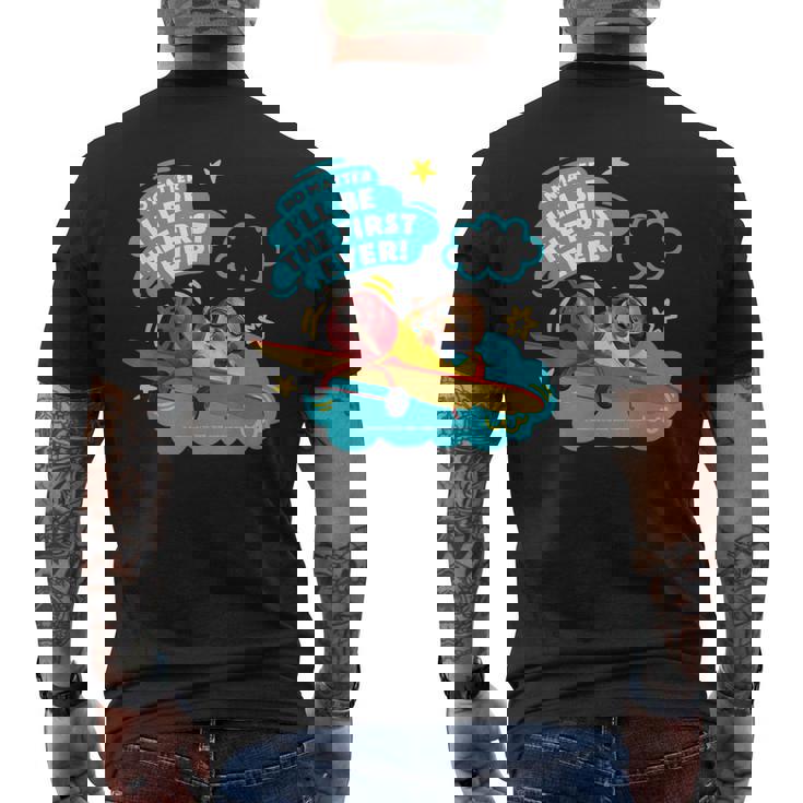 Friends I'll Be The First Ever メンズTシャツ バックプリント