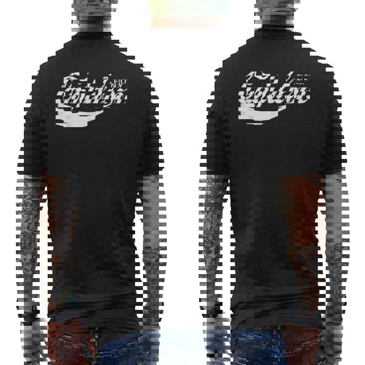 Enjoy Capitalism メンズTシャツ バックプリント