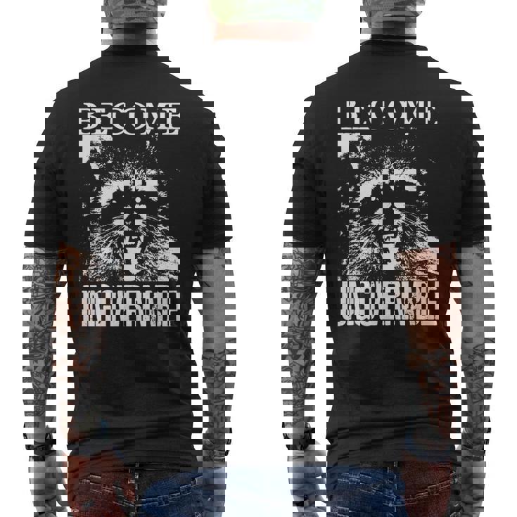 Raccoon Become Ungovernable Raccoon メンズTシャツ バックプリント