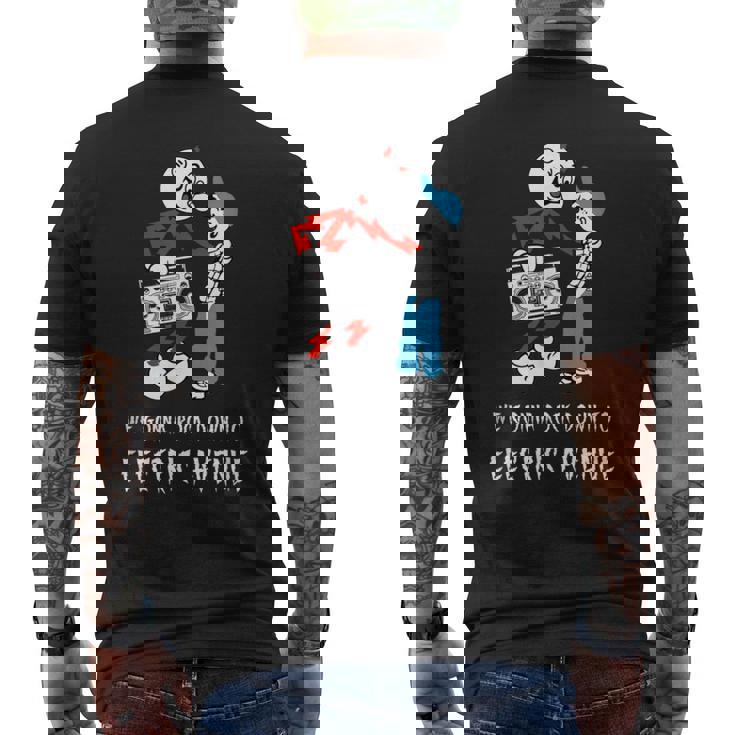 Reddy Kilowatt Electric Avenue 80年代ブームボックス ビンテージ メンズTシャツ バックプリント