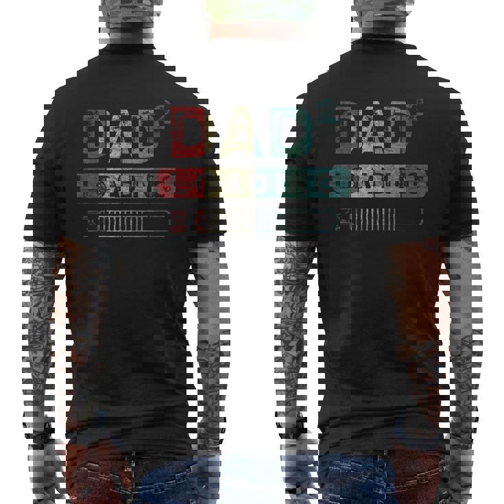 Futuro Papà Gemelliecondo Figlio Papà Alla Potenza Di 2 T-shirt da uomo con stampa posteriore