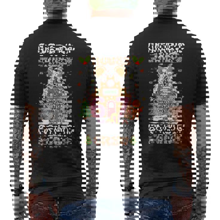 Gingerbread House Construction Crew 67 Decorating Baking Men's Back Print T-Shirt