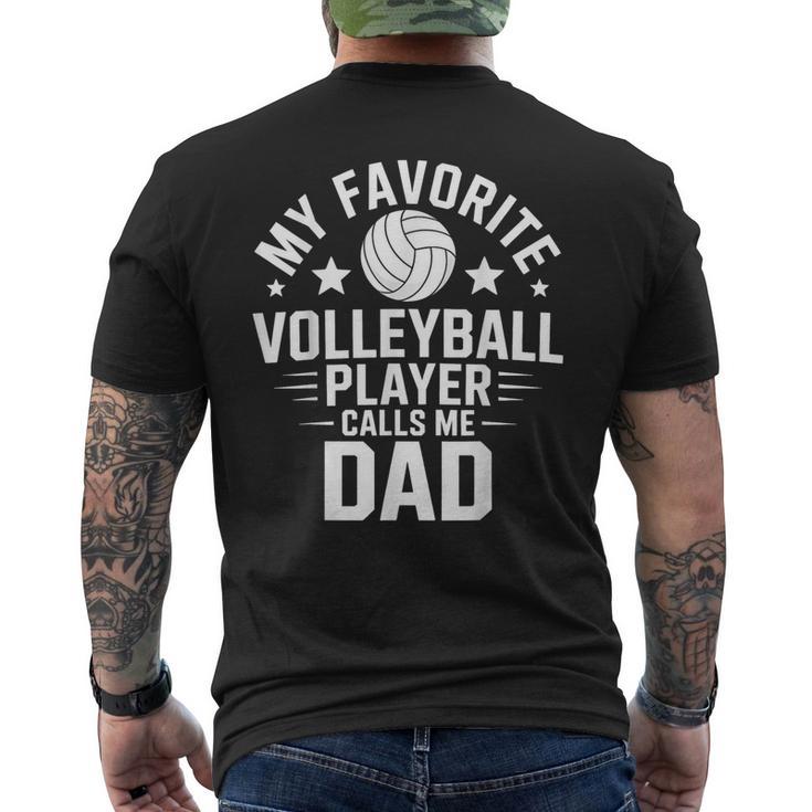 Giocatore Di Pallavolo Papà Pallavolo Divertente T-shirt da uomo con stampa posteriore