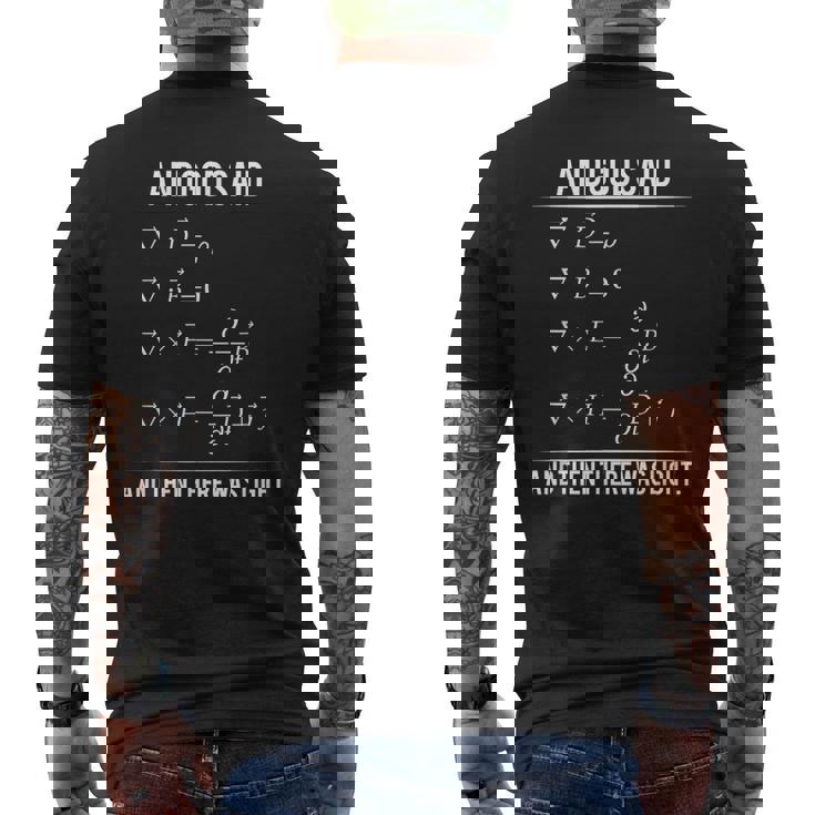 Godaid Maxwell Equations And Then There Was Light メンズTシャツ バックプリント