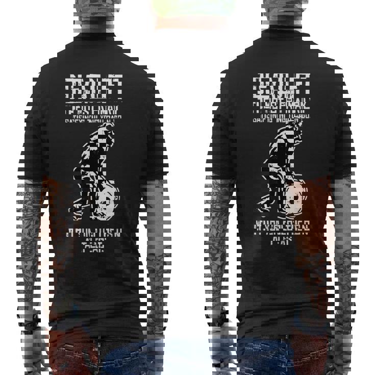 Gorilla Lifting Fitness ファニーデッドリフト ジム ワークアウト メンズTシャツ バックプリント