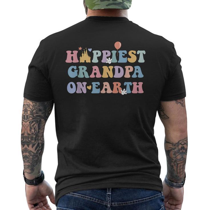 Happiest Grandpa On Earth Father's Day Matching Family Trip Men's T-shirt Back Print