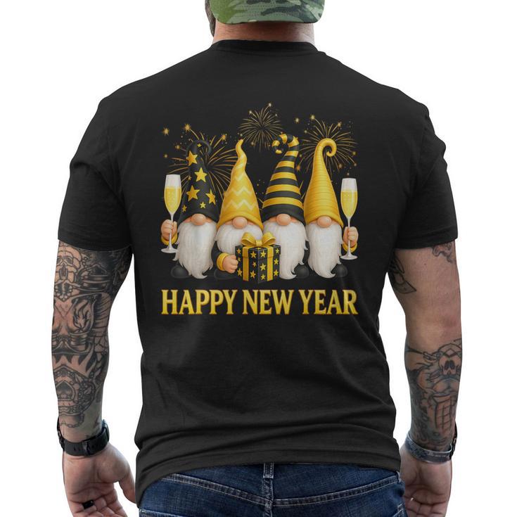 Happy New Year 2026 Gnomes Drinking Champagne New Years Eve Men S T Happy New Year 2026 Gnomes Drinking Champagne Years Eve Mens T Shirt Back X5tw3liz S2 