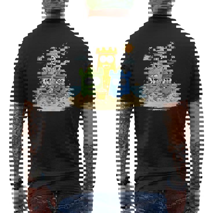 Happy Sandcastle Family Sunshine Day Tank Top Men's Back Print T-Shirt