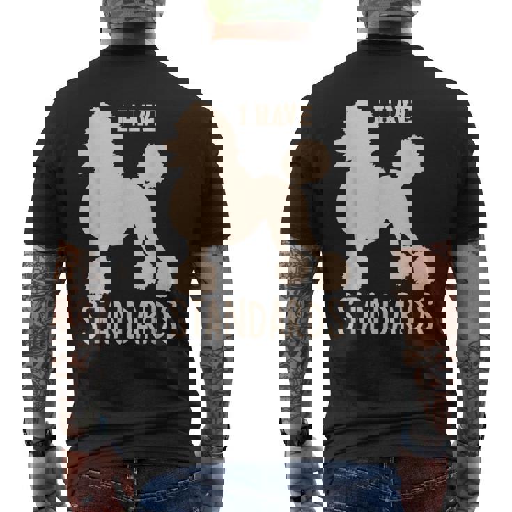 I Havetandards プードル キュート スタンダード プードル メンズTシャツ バックプリント