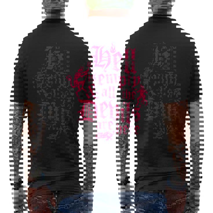 Hell Is Empty テンペスト ヴィンテージ アンティーク調 ゴシック シェイクスピア メンズTシャツ バックプリント