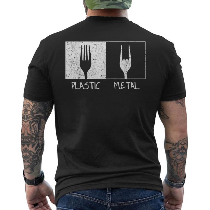 Horquillas De Metal De Plástico Camiseta Hombre Estampado Espalda