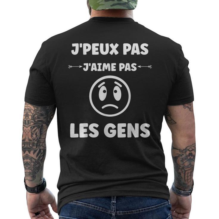 Humoristique Antiocial Humour J'aime Pas Les Gens T-shirt imprimé au dos