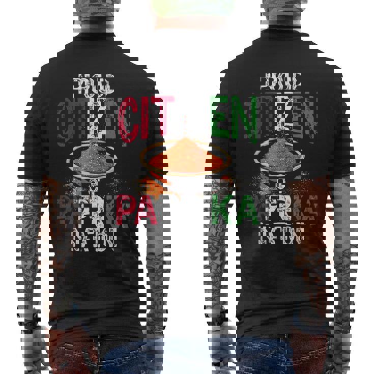 Hungary Paprika Nation Hungarian Pride Magyar Men's Back Print T-Shirt