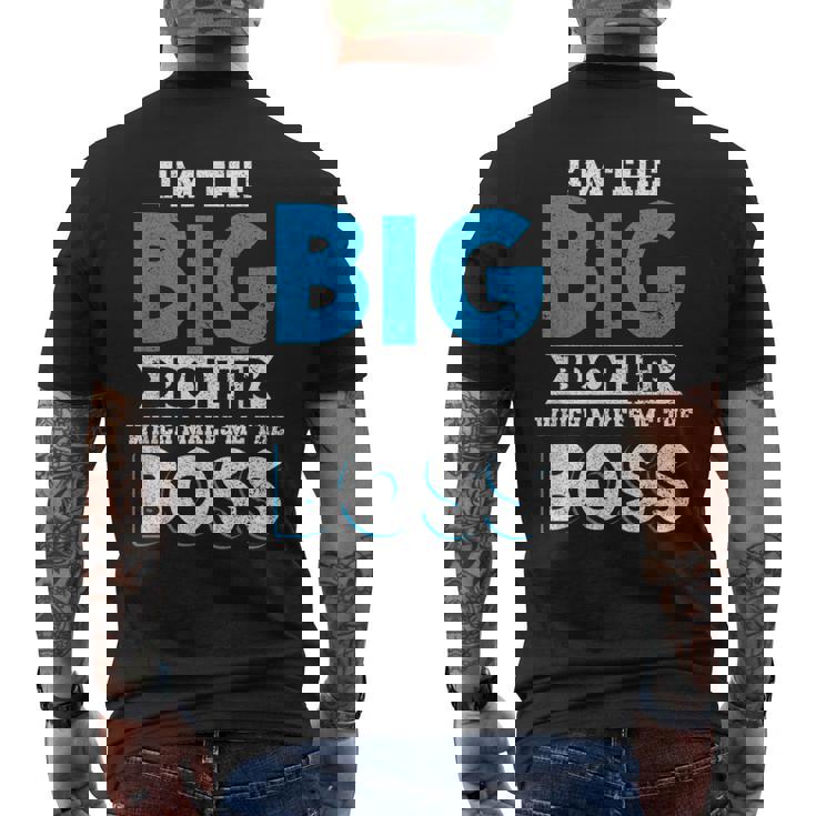 I'm The Big Brother Makes Me The Boss Pregnancy メンズTシャツ バックプリント