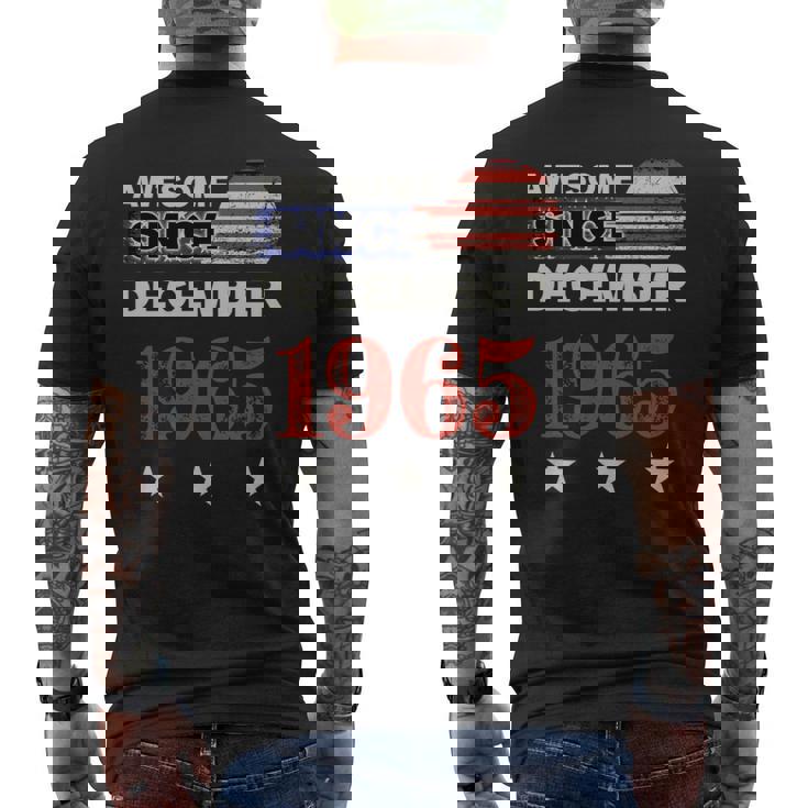 Impresionante Banderaintage De Estados Unidos Desde 1965 De Diciembre De 1965 Manga Larga Camiseta Hombre Estampado Espalda