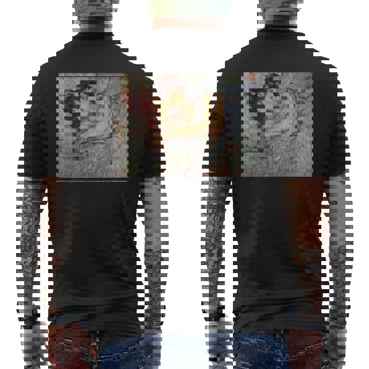 In Bed The Kiss アンリ・ド・トゥールーズロートレック Lgbtq アート メンズTシャツ バックプリント