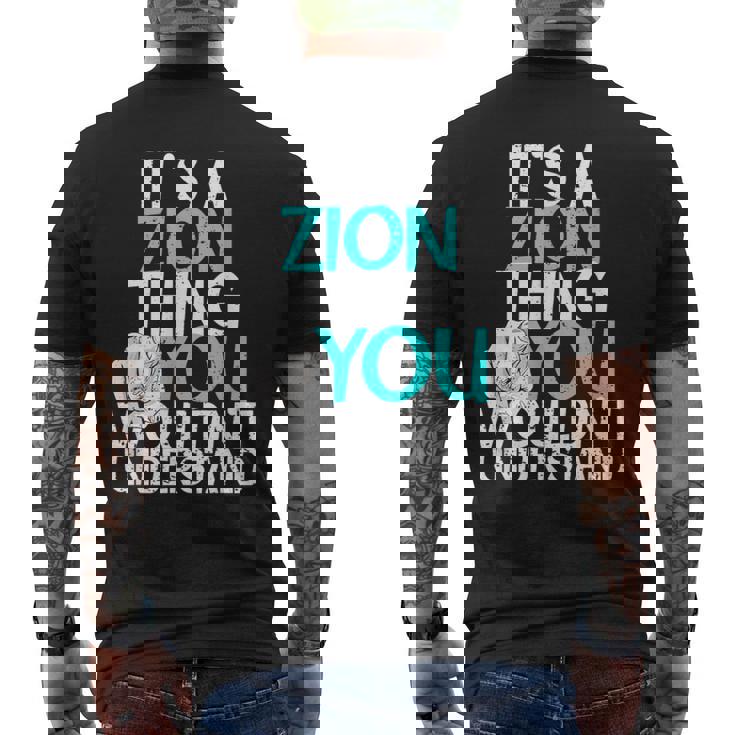 メンズ It's A Zion Thing You Wouldn't Understand メンズTシャツ バックプリント