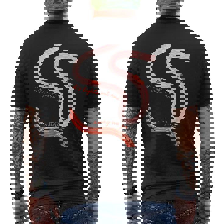 It's Lights Out And Away We Go Race Week Motorsport Racing Men's Back Print T-Shirt