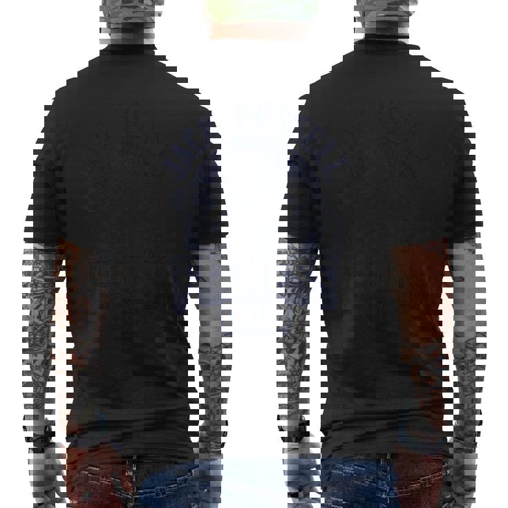 Jack Russell Terrier ヴィンテージ フィットネスクラブ 犬 ボディビル メンズTシャツ バックプリント