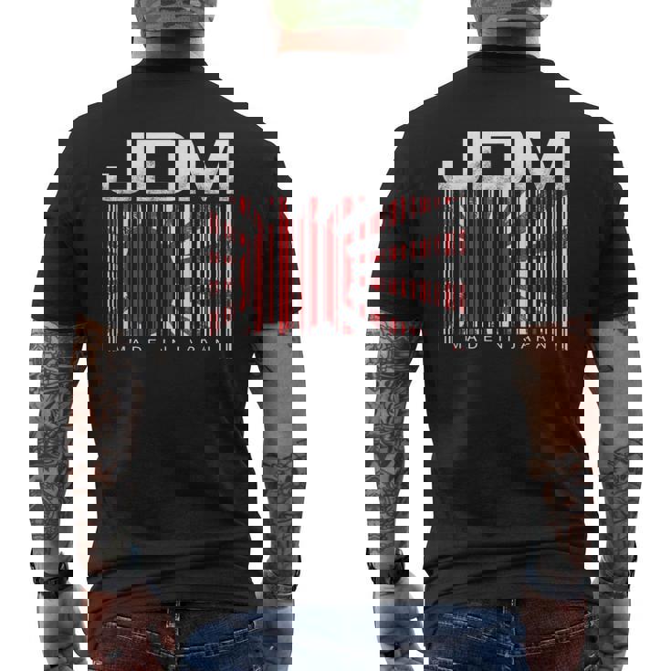 Jdm Barcode Made In Japan モータースポーツ メンズ シャツ メンズTシャツ バックプリント