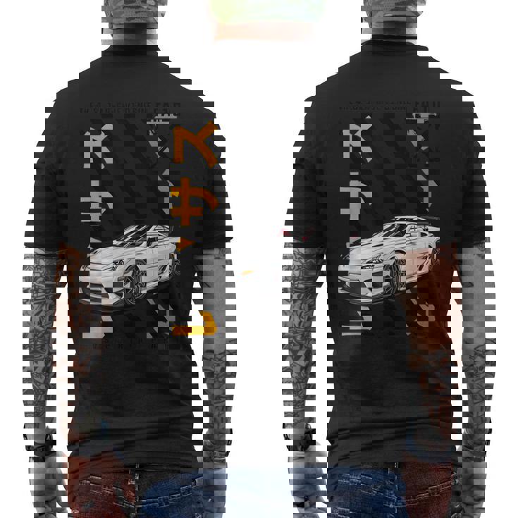 Jdm スポーツカー Lfa10 メンズTシャツ バックプリント