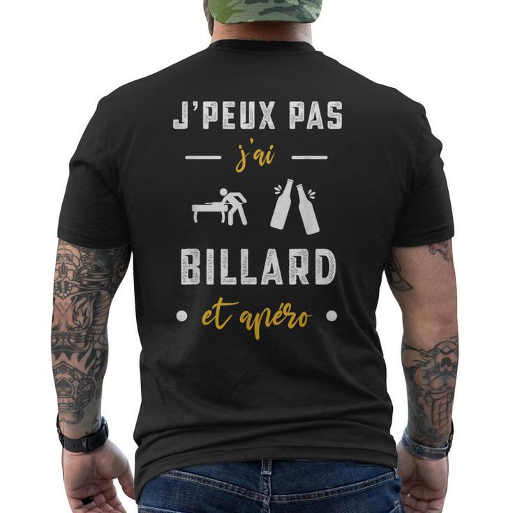 Je Peux Pas J'ai Billard Et Apéro Humour Billard T-shirt imprimé au dos