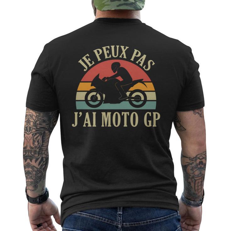 Je Peux Pas J'ai Moto Gp Courses Motos Motard Humour Manche Longue T-shirt imprimé au dos