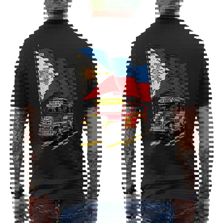 Jeepney フィリピン国旗 誇り高きフィリピンのお土産 メンズTシャツ バックプリント
