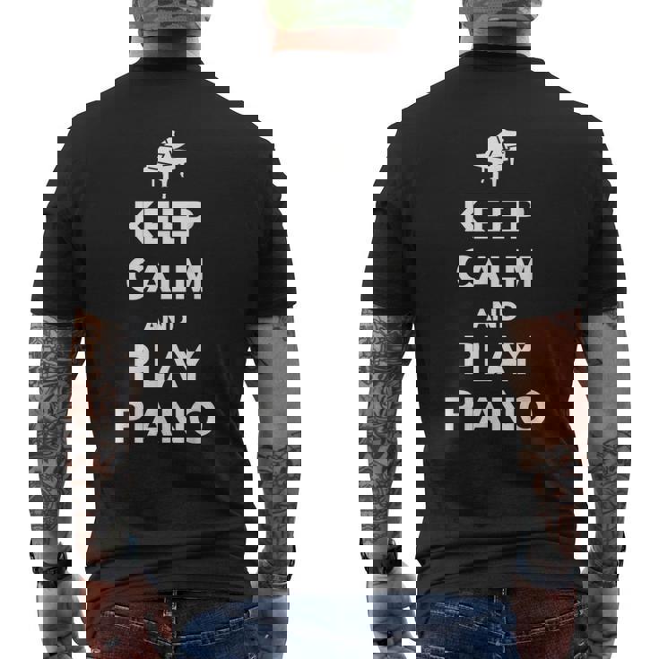 Keep Calm Piano T-shirt imprimé au dos