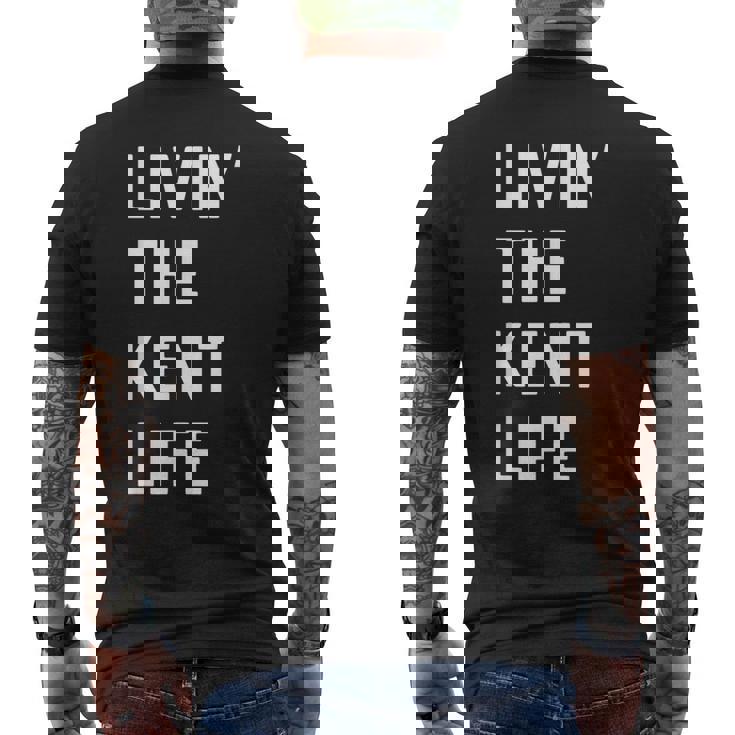 Kent の人生を生きている Kent メンズTシャツ バックプリント