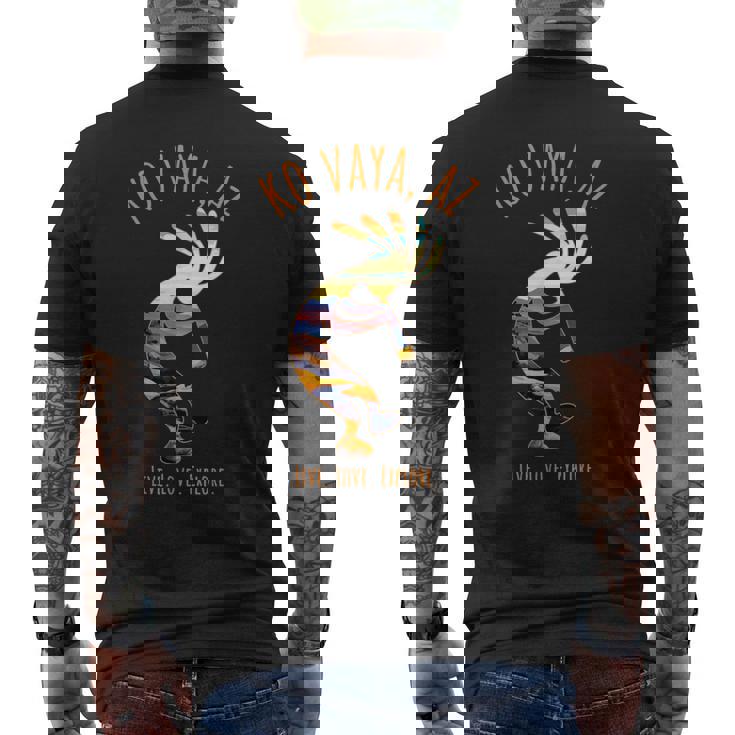 Koaya アリゾナ Usa ダンシング ココペリ 南西部デザイン メンズTシャツ バックプリント