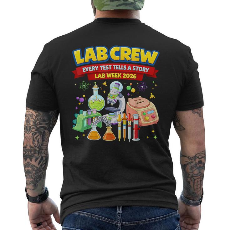 Lab Crew Science Team Medical Tech Lab Week Appreciation Men's T-shirt Back Print