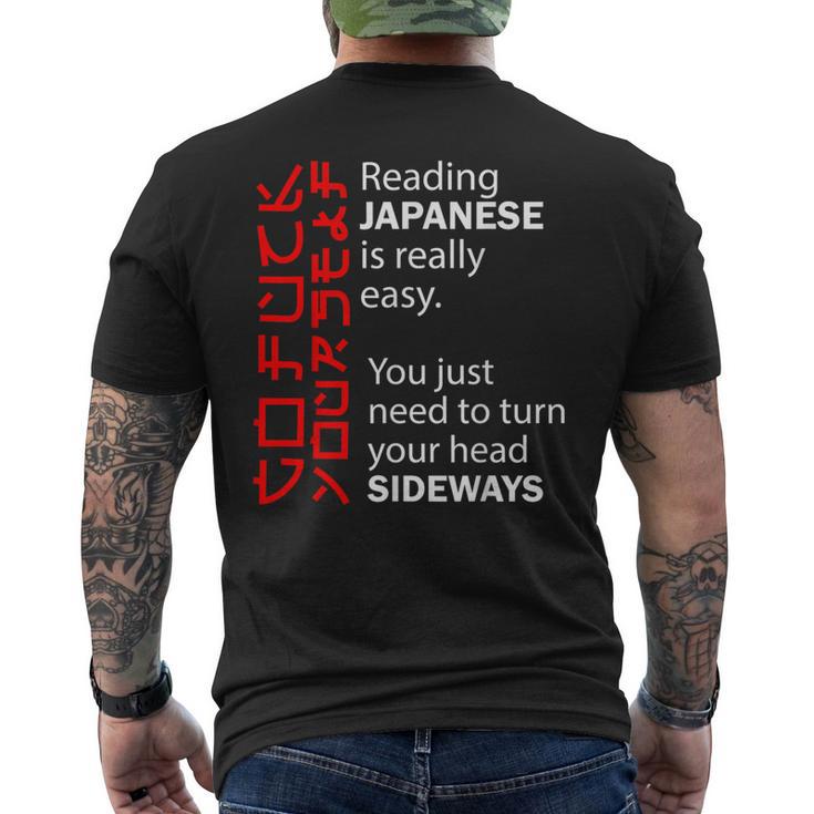 Lecture Japonaise Facile De Tourner La Tête Latéralement Go Fuck Yourself T-shirt imprimé au dos