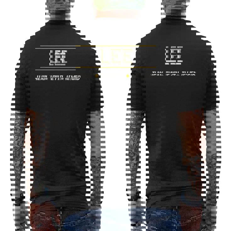 Lee The Man The Myth The Legend メンズTシャツ バックプリント