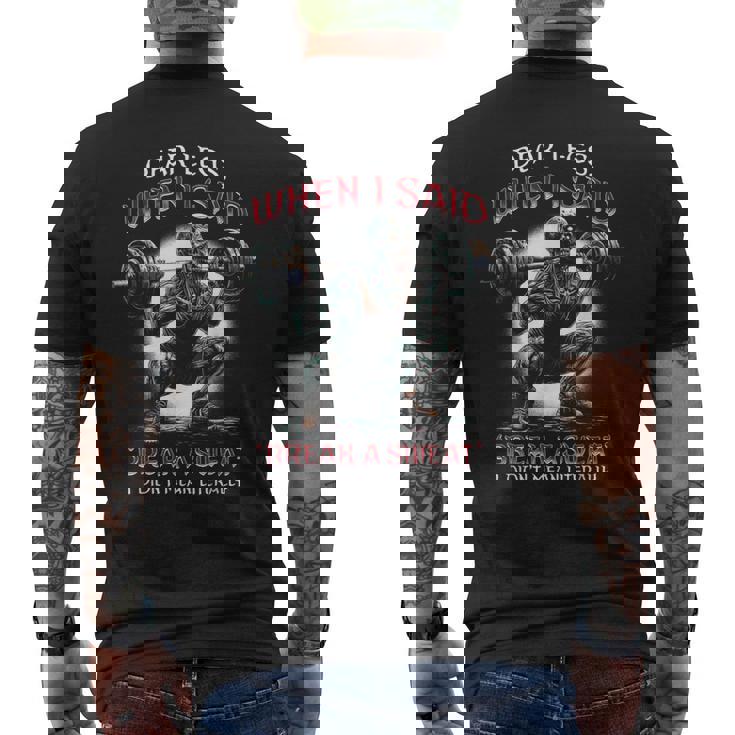 Leg Day 脚 ワークアウト ボディビルダー スクワット 健康 フィットネス ジム メンズTシャツ バックプリント