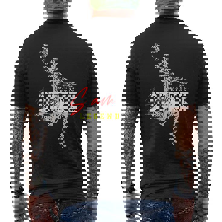 The Legend Basketballlam Dunk For The Basketball Lovers メンズTシャツ バックプリント