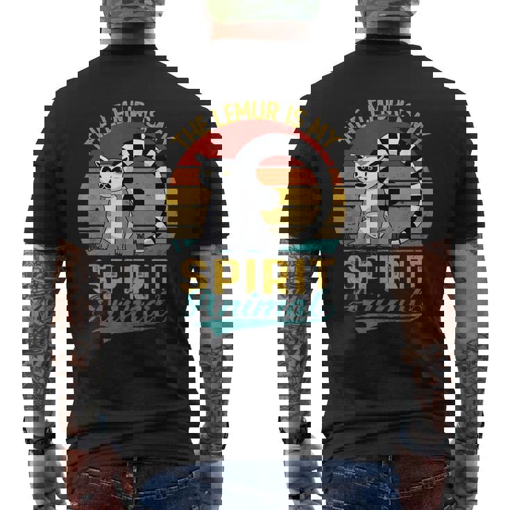 The Lemur Is Mypirit アニマルシャツ ファニーベンテージ キツネザル メンズTシャツ バックプリント