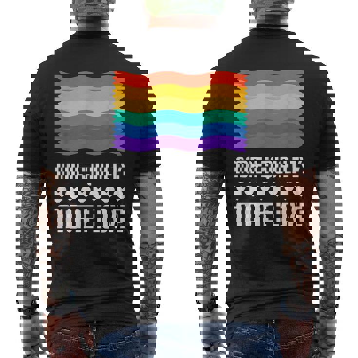 Lgbt More Equality More Lovetシャツ Lgbtq ゲイ レズビアン Lgbt メンズTシャツ バックプリント