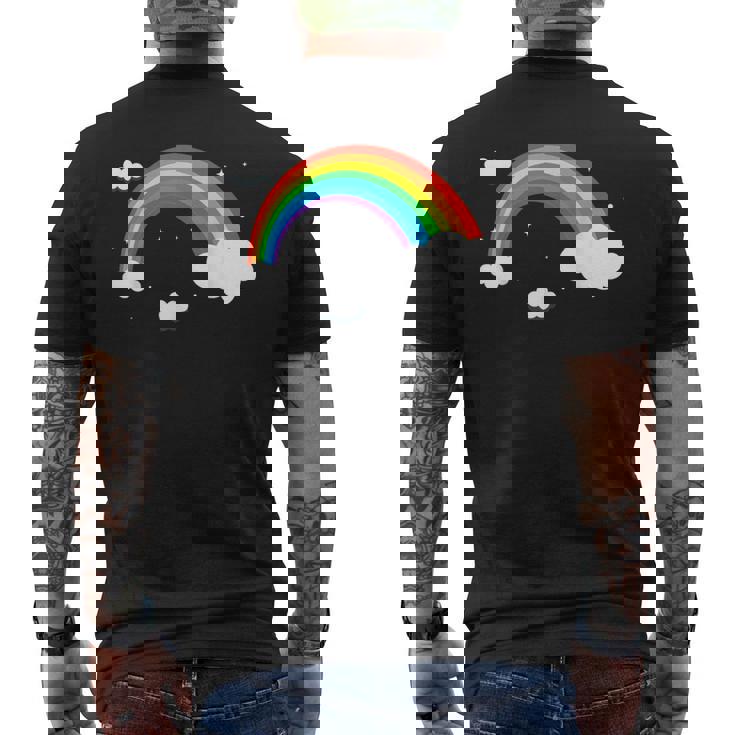 Lgbtプライドレインボー メンズTシャツ バックプリント