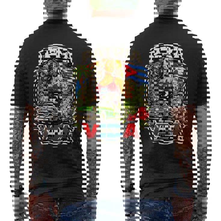 Libertad Make Cuba Great Again 地図 政治 自由 自由 メンズTシャツ バックプリント