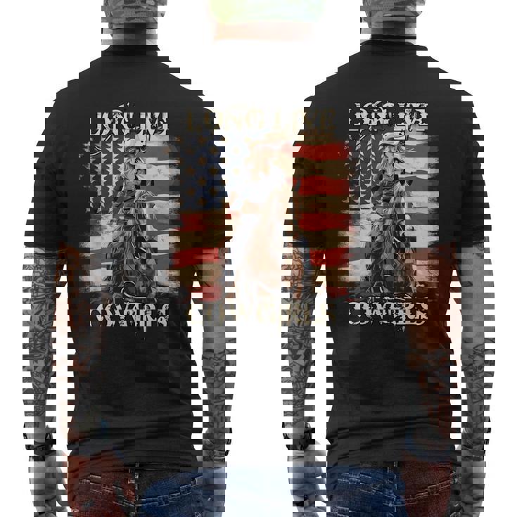 Long Live Howdy Rodeo ウエスタンカントリー サザンカウガール メンズTシャツ バックプリント
