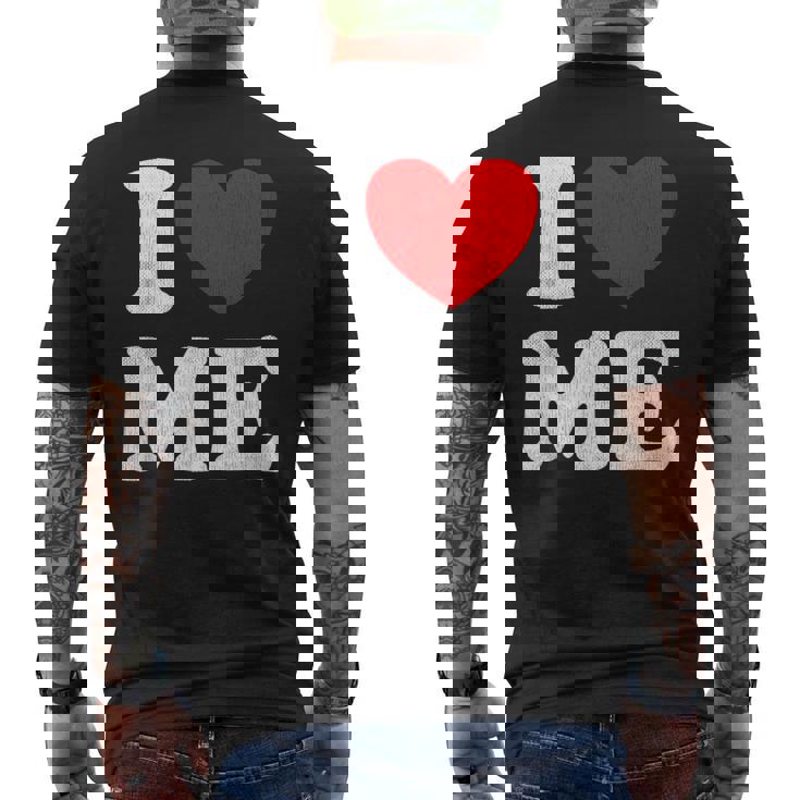 I Love Me シャツ Y2k ジョーク I Heart Me Love Myself Maine メンズTシャツ バックプリント