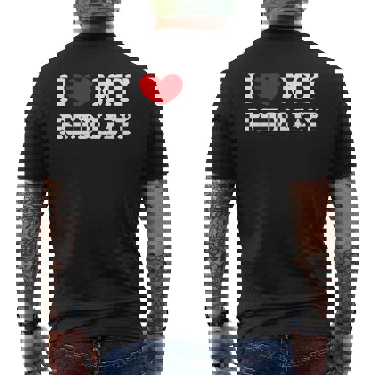 I Love My Ridley アイ・ラブ・マイ・リドリー メンズTシャツ バックプリント